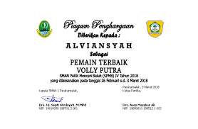Maybe you would like to learn more about one of these? Piagam Penghargaan Pemain Terbaik