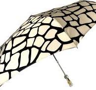 Black & Cream Folding Umbrella