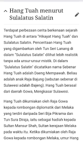Hang Tuah Di Kepulauan Melayu Posts Facebook