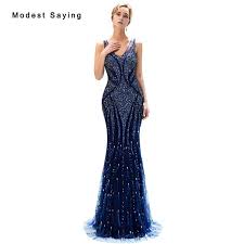 Find More Evening Dresses Information About Luxury Starry Sky Mermaid V Neck Evening Dresses Formal Dresses For Women Royal Blue Evening Dress Evening Dresses