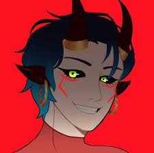 She S The Devil The Arcana Visual Novel Amino Emoji meaning a face, usually purple, with devil horns, a wide grin, and eyes and eyebrows scrunched downward in the same manner as… 🤘 sign of the horns. devil the arcana visual novel amino