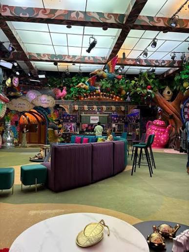 Bright colorful house of Bigg Boss Season 20 