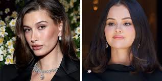 Hailey Bieber opened up about how she dislikes being pitted against other  stars, including Justin's ex Selena Gomez.