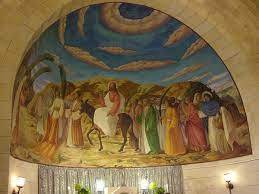 Svátek připomíná ježíšův triumfální vstup do jeruzaléma , událost zmíněnou v každém ze čtyř kanonických evangelií. Kvetna Nedele Wikipedie