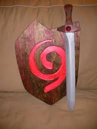 Just push your way through and be on your merry way. Deku Sword And Shield Geeky Craft Zelda Diy Zelda Party