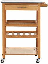 The large kitchen island not only provides extra counter and storage space, but it is also the perfect gathering spot for family or friends. Stainless Steel Kitchen Cart With Wheels Shop Online And Save Up To 54 Uk Lionshome