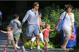 Just a few months after getting hitched, the couple welcomed their first kids: Roger Federer Family Parents Wife Twin Daughters Successstory