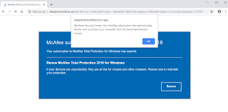 How To Remove Siteadvisoronline Com Pop Ups Mcafee Expired Scam