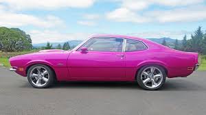 Front of photograph back of photograph. 1970 Ford Maverick Grabber S19 Portland 2017