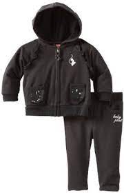 Baby Phat Kids Baby Girls Newborn Jog Set With Sequins Black 3 6 Months Baby Phat 14 40 Baby Phat Clothes Outfit Accessories Baby Hoodie