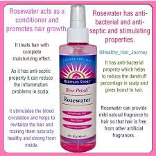 Rose Water Benefits Natural Hair Styles Natural Hair Care Healthy Hair Journey