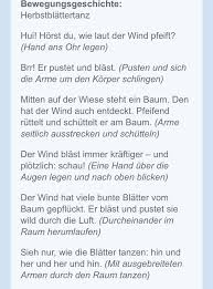 Bewegung Mit Bildern Begrussungslieder Bewegungsgeschichte Herbstgeschichten