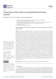 PDF) Comparison of the Axial Fan and Synthetic Jet Cooling Systems