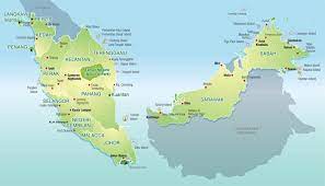 Semenanjung malaysia berkembang sebagai pusat perdagangan yang utama di kawasan asia tenggara, karena berkembangnya perdagangan cina dan india serta. Informasi Peta Malaysia Lengkap Gambar Dan Penjelasan