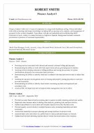 Must have extremely strong ms excel expertise. Finance Analyst Resume Samples Qwikresume