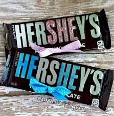 All of our unique baby shower and baby announcement favors are shown below. Diy Baby Shower Favors Hershey S Chocolate Bars Crafty Morning