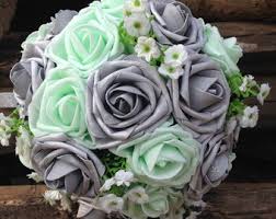 Check spelling or type a new query. Mint Silver Bouquet Etsy