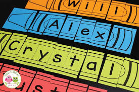 This represents perhaps the most complete picture of the most common names in the united states. Learn To Spell Your Name With Crayon Name Puzzles Early Learning Ideas