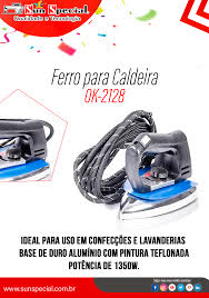 Ferro Para Caldeira Industrial 2128 Preto 220v Okachi Ideal Para Uso Em Confeccoes E Lavanderias Potencia De 1350w Base De Dur Em 2020 Tecnologia Potencia Aluminio