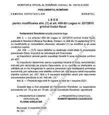 Legea 249 din 2015 privind modalitatea de gestionare a ambalajelor si a deseurilor de ambalaje. Legea Nr 241 2020 Pentru Modificarea Alin 1 Al Art 459 Din Codul Fiscal Mo 1041 2020 Cabinetexpert Ro Blog Contabilitate