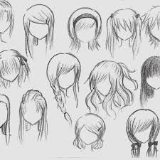 The hair is tied to the pins and then gently lowered again. How To Draw Hair Anime Side Howto Techno