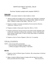 Bob dylan said the times a. Summer Vacation Holiday Homework For Class 5