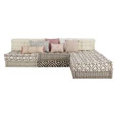 Achetez des banquettes de cuisine modernes jusqu'à 70% de réduction livraison gratuite 365 jours pour le retour garantie 5 ans plus d'un million de clients satisfaits. Banquette D Angle 4 5 Places En Coton Chennai Maisons Du Monde