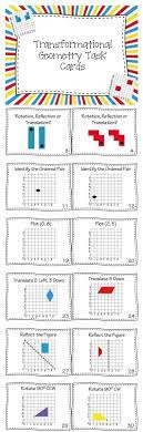 Rotations Worksheet 8th Grade Geometry Task Cards Task Cards Teaching Math