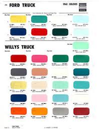 Details About 1955 1956 1957 1958 1959 1961 Chevrolet Willys Ford Gmc Truck Paint Chips 61ms2