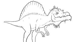 This dinosaur species is 3.3 meters tall, weighs an average of 60kg with an intelligent brain to plan and trap prey, it is the most formidable. Spinosaurus Coloring Page Kids Coloring Pages Pbs Kids For Parents