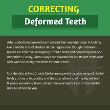 Correcting Deformed Teeth Deformedteeth Firstchoicedental Dental Health Dental Crooked Teeth