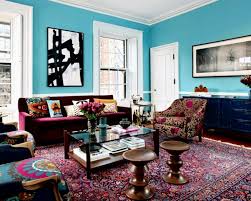 Delightful Image Of Colorful Living Room Decoration Using Maroon Teal Living Rooms Eclectic Living Room Design Colorful Living Room Design