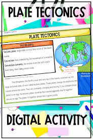 Plate Tectonics And Boundaries Activity Upper Elementary Science Upper Elementary Resources Earth Science Activities