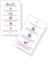 Please note that the european business card size is the most common size seen in europe but by no means the only one. Amazon Com Brow Tint Aftercare Instruction Cards 50 Pack Physical Printed 2 X 3 5 Inches Business Card Size At Home Diy Brow Tint Henna Snatched Brows Holographic Look Design White Pink Office Products