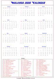 Overview of holidays and many observances in malaysia during the year 2021. Malaysia Public Holidays 2020 Malaysia Calendar 2020