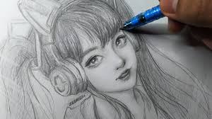Quick Tutorial How To Draw Semi Realistic Anime Girl W Headphones Youtube Learn how to draw hair with esseyli in this tutorial.