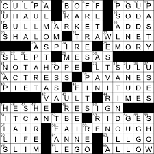Check spelling or type a new query. Daily La Times Crossword Answers Archives Page 141 Of 290 La Times Crossword
