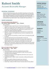 Assists customers with terms to secure payments for past due. Accounts Receivable Manager Resume Samples Qwikresume