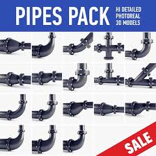 Pipes Pack 3d Model Ad Pipes Pack Model 3d Model Model Cinema 4d