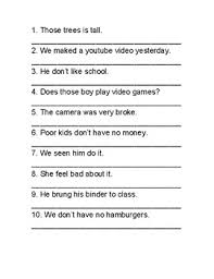 Free, printable grammar worksheets including parts of speech, mechanics, punctuation grammar is a fundamental concept that helps students to gain valuable skills in reading comprehension and writing. Sentence Grammar Correction Worksheet By Cam Speech Tpt
