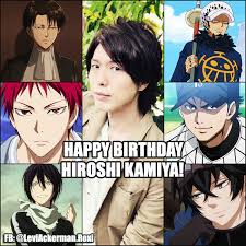 Who's your favorite levi voice? Levi Ackerman Happy Birthday To Hiroshi Kamiya The Voice Facebook
