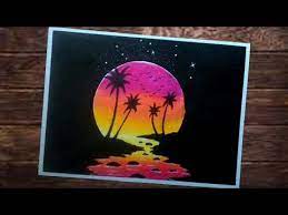 Cara melukis bunga yang gampang, mudah, dan menarik adalah video tutorial yang memaparkan cara mudah. Cara Menggambar Dan Mewarnai Pemandangan Siluet Dengan Crayon Gambar Mudah Tapi Bagus Youtube Painting Cara Menggambar Ilustrasi Poster