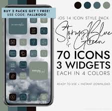 Ios 14 Icons Dark Blue Green Colors Iphone Icons Iphone Etsy In 2020 Iphone Icon Dark Blue Green Coloring Apps