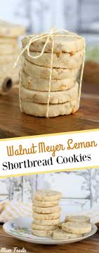 Walnut Meyer Lemon Shortbread Cookies Recipe Cookies Meyerlemon Shortbread Christmascookies Walnut Recipes Lemon Recipes Meyer Lemon Recipes