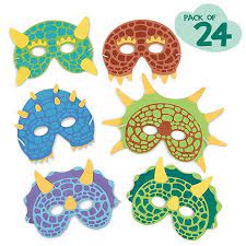 Dinosaur Birthday Party Supplies 24 Dinosaur Party Masks Masquerade And Dinosaur Themed Birthday Party Dinosaur Theme Party Dinosaur Birthday Party Supplies
