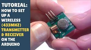 Tutorial How To Set Up Wireless Rf 433mhz Transmitter Receiver Module Arduino Radiohead Youtube