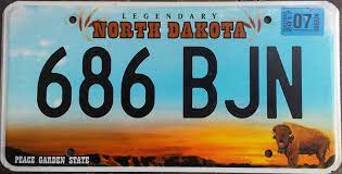 Maybe you would like to learn more about one of these? Amazon Com North Dakota State License Plate Legendary Black Letters On Blue Backround With Sunset Everything Else
