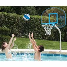 Maybe you would like to learn more about one of these? Pool Basketball And Volleyball Combination Set With Stainless Steel Posts For Inground Mount