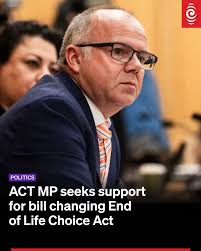 ACT MP Todd Stephenson is looking across the aisle for support to change  the End of Life Choice Act. Full story below 🔗
