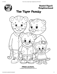 Set off fireworks to wish amer. The Tiger Family Coloring Page Kids Coloring Pbs Kids For Parents